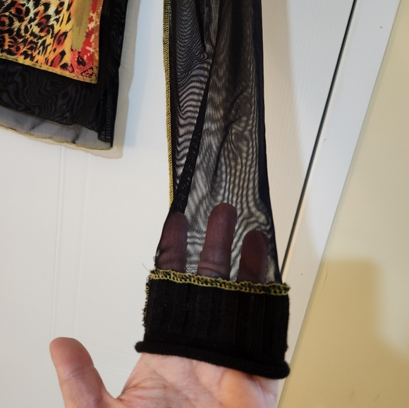 Vintage 90s sheer/mesh Love Amour top - Picture 6 of 7